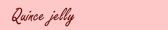 Quince jelly